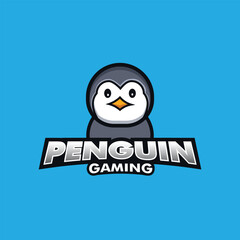 penguin esports mascot gaming logo template , penguin vector logo 