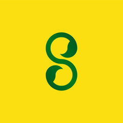 Letter S Leaf Design