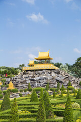 Obraz premium Beautiful view of Nong Nooch Tropical Park, in Pattaya, Thailand