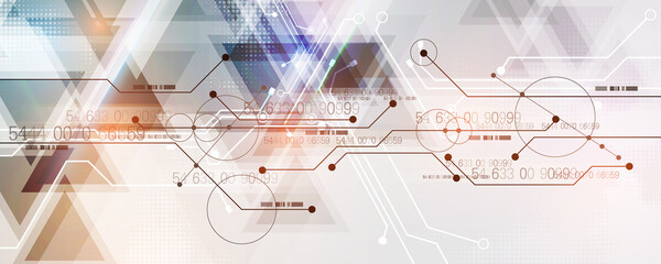 abstract background image of communication network technology concept and data code