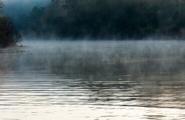 Morning river scene, The Coosa River, Alabama