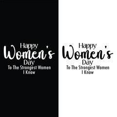 happy womens day t-shirt design vector template