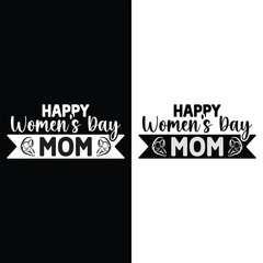 happy womens day t-shirt design vector template