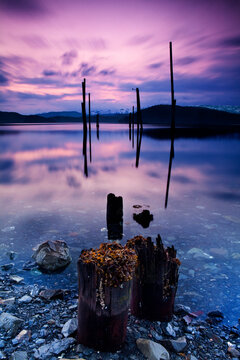 Pilings at the Orca Cannery, Cordova, Alaska