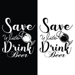 t-shirt design Free vector samples with illustration of beer design
