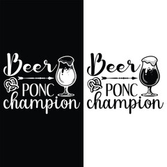 t-shirt design Free vector samples with illustration of beer design

