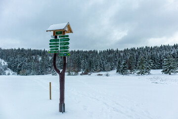 Schöne Winterlandschaft auf den Höhen des Thüringer Waldes bei Floh-Seligenthal - Thüringen - Deutschland