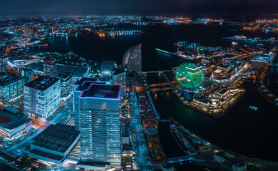 横浜のパノラマ夜景