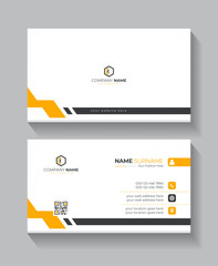 Clean and modern business card template for business presentation