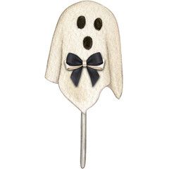 watercolor hand drwn halloween candy