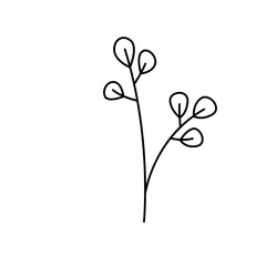 plant, flower, nature, line, leaf, seamless flower