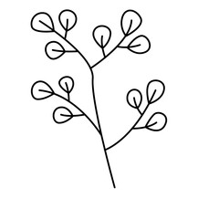 plant, flower, nature, line, leaf, seamless flower