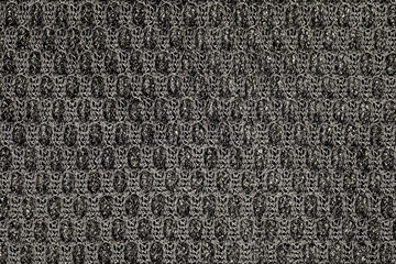Mesh black polymer structure, background wallpaper, uniform texture pattern