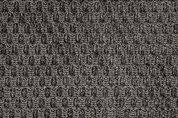 Fototapeta premium Mesh black polymer structure, background wallpaper, uniform texture pattern