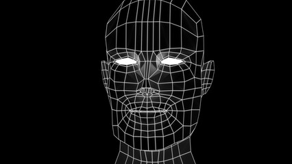 3d rendered illustration of human head