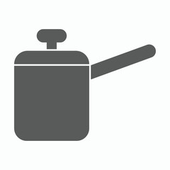 pot icon, crock vector illustration