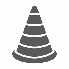 traffic cone icon, traffic vector, cone illustration