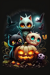 Halloween. Generative Ai