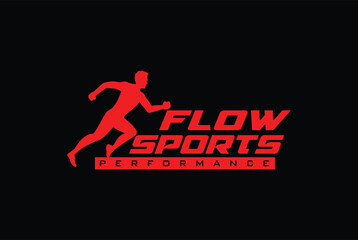 Running Man silhouette Logo Designs, Marathon logo template, running club or sports club