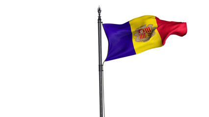 Andorra, Principality of Andorra, Country Flag