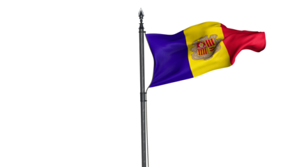Andorra, Principality of Andorra, Country Flag