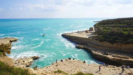 view of the coast, St. Peter's Pool, Malta