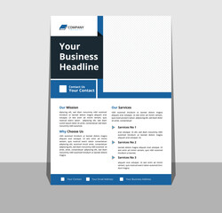 Corporate Business flyer template vector design, Flyer Template Abstract shape used for business poster layout, IT Company flyer, corporate banners, and leaflets. Graphic design layout with triangle