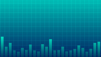 Abstract graph chart of stock market trade background.