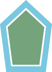 Geometric shape frames.