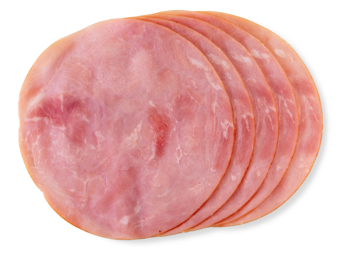 round ham slices