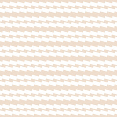 Almond & white abstract zigzag horizontal stripes