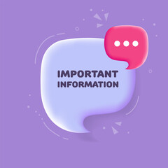 Important Information. Vector, multimedia, business, text, media, design, correspondent, publication, information, exciting, broadcast, design, operational, communication. News concept. Illustration