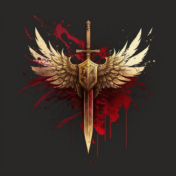 sword with wings