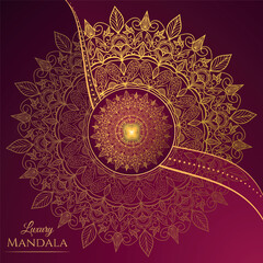 Creative luxury decoration mandala and colorful background