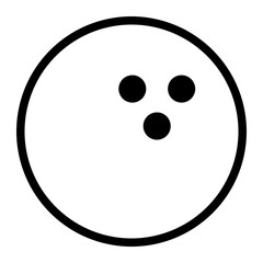 ping pong ball line icon