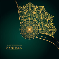 Geometric ornamental luxury mandala pattern and background vector design