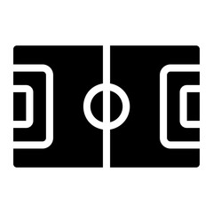 soccer field glyph icon