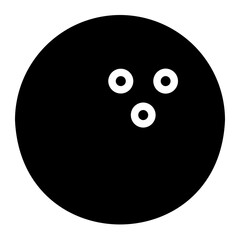 ping pong ball glyph icon