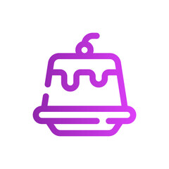pudding gradient icon