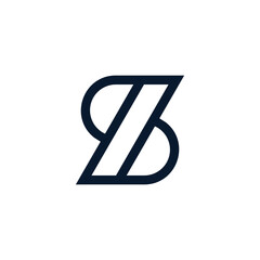 Geometric Line Initial Letter S Logo. Flat Vector Logo Design Template Element.
