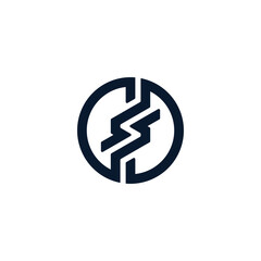 S letter logo design vector
