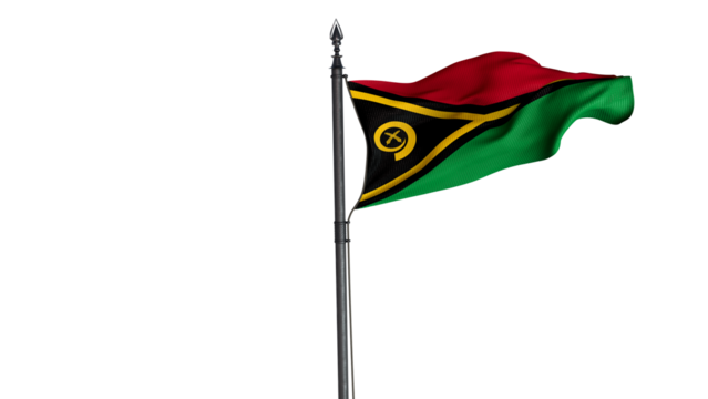  Vanatu, Republic of Vanuatu, Country Flag
