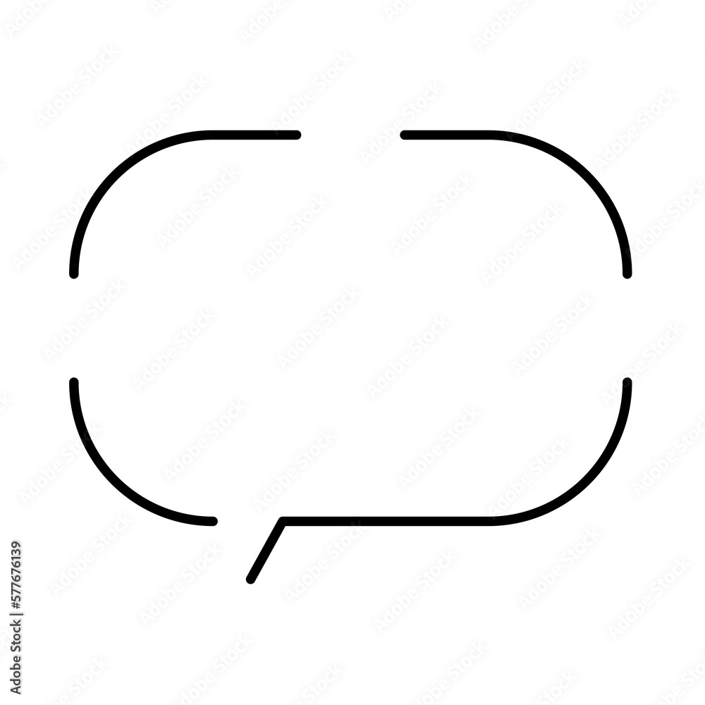 Poster simple ellipse bubble speech