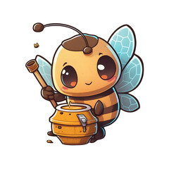 Honeybee! Bring some sweetness to your home with this cute illustration