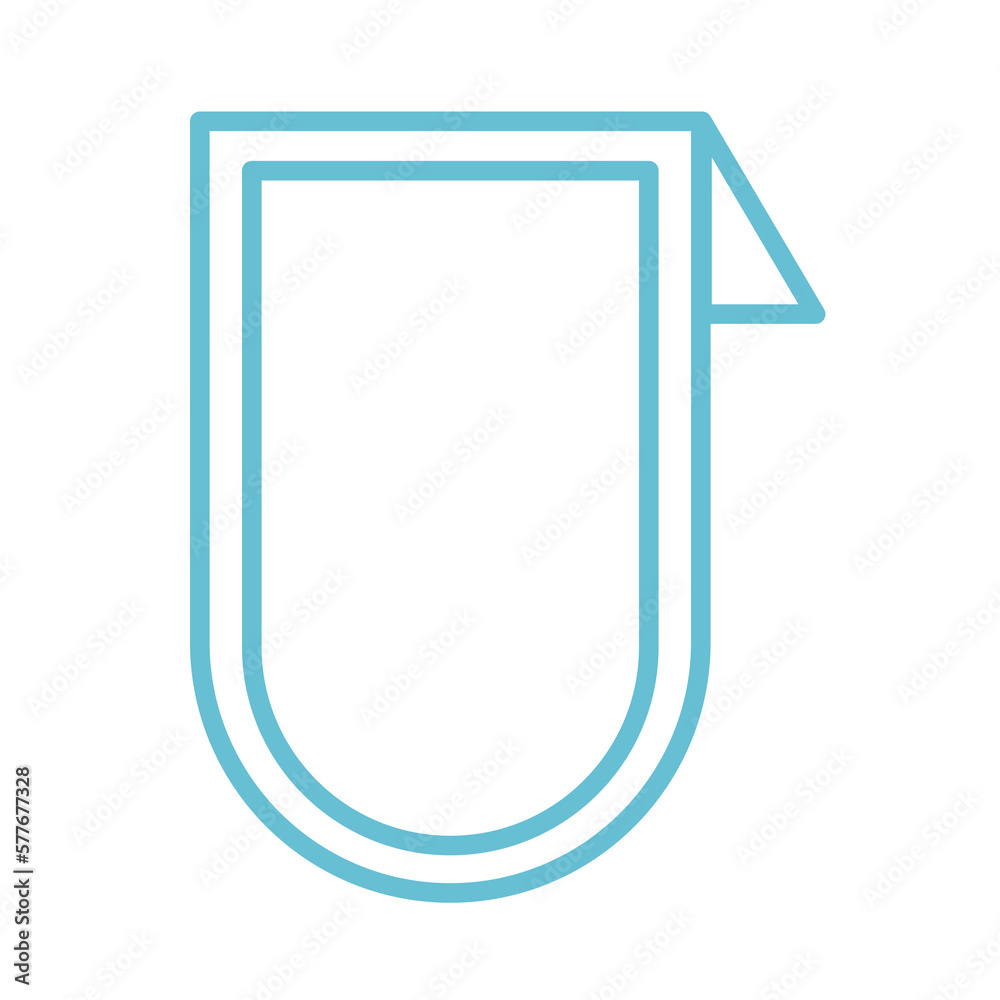 Poster flag icon design for web and app interfaces