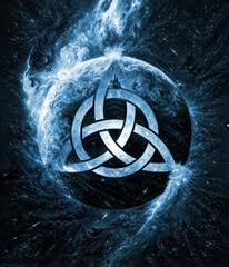 Space Celtic Knot Logo