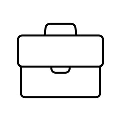 Briefcase icon. Business bag icon. Suitcase, portfolio symbol, linear style pictogram isolated on white.