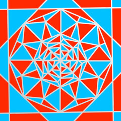 Islamic geometric shapes floral pattern design 