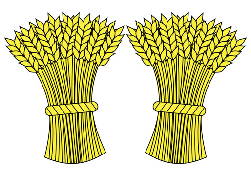 Wheat sheaf sheaves farm farming symbol arable land harvest 