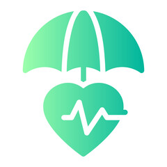 health insurance gradient icon